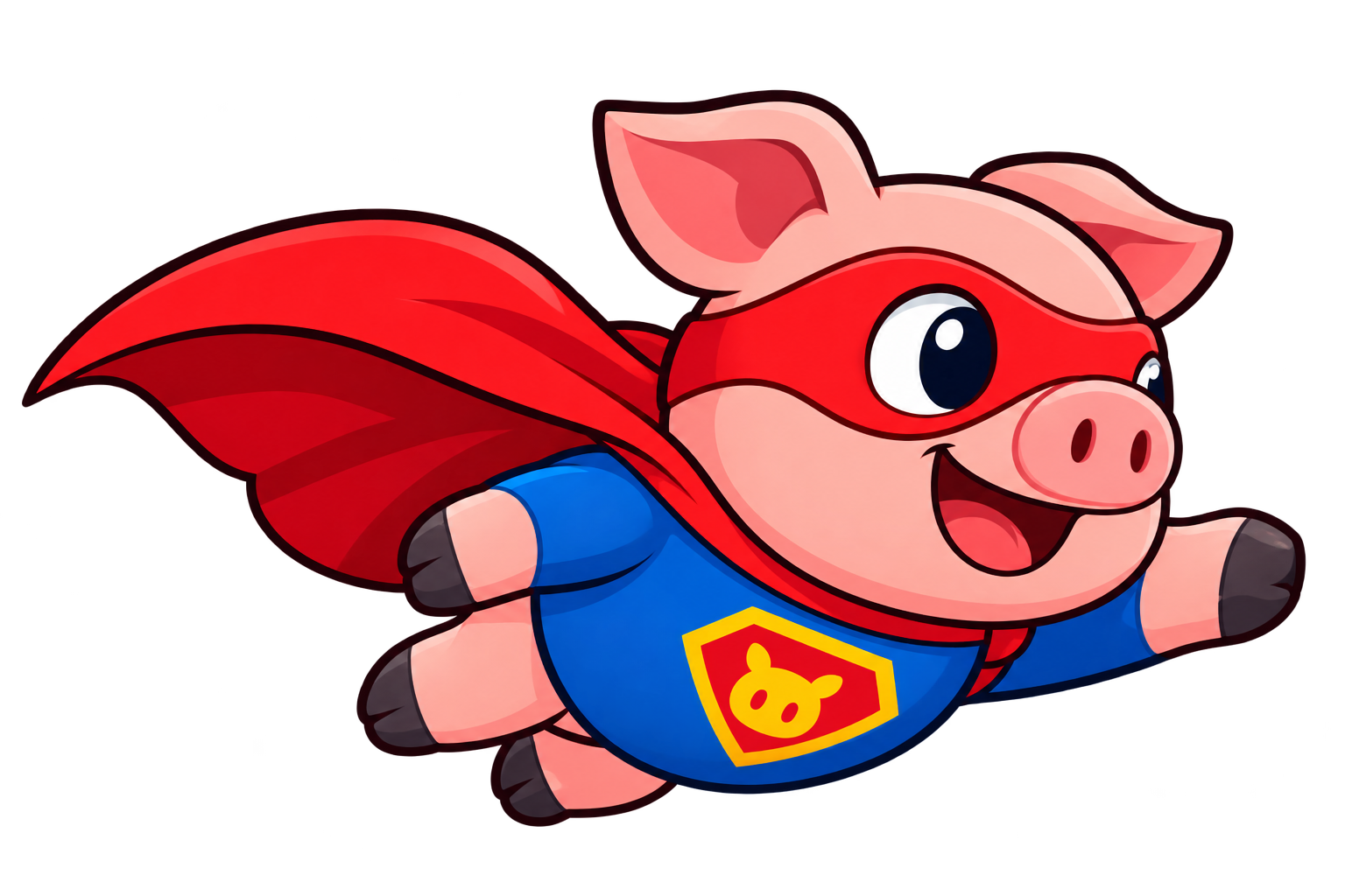 RiskyPig, the flying pig superhero